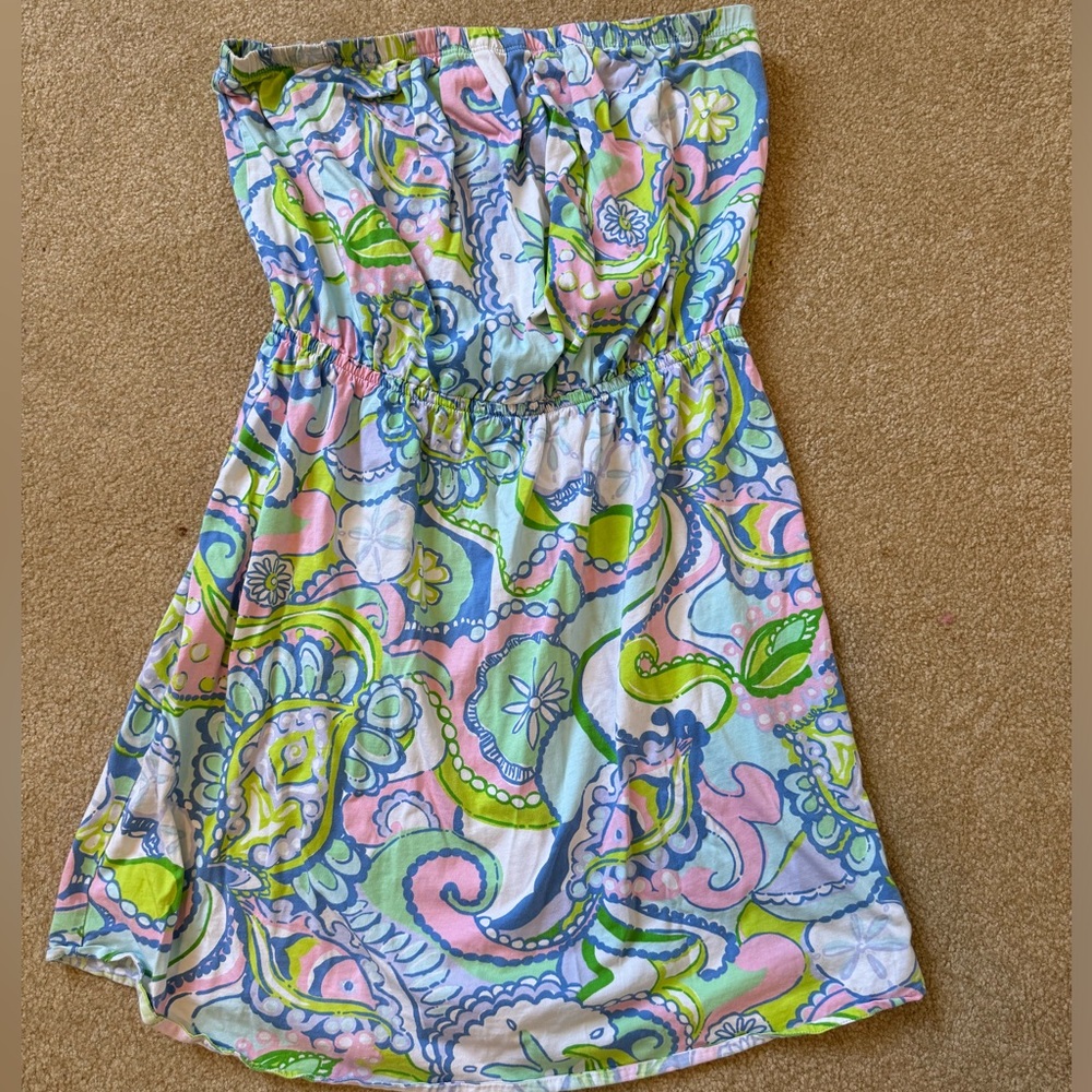 Lilly Pulitzer strapless dress